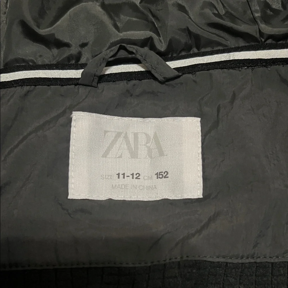 Zara kids Charcoal Hooded Vest